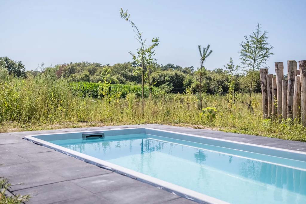 Buitenzwembad van de 6-persoons Bungalow De Strabrechtse Vennen